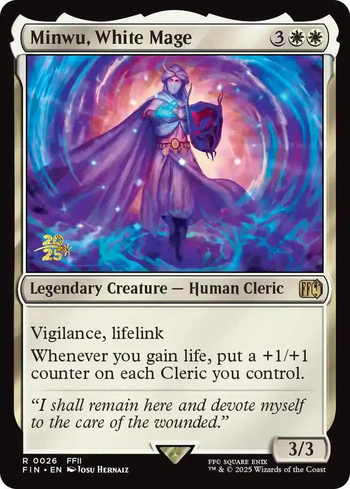 Minwu, White Mage [FINAL FANTASY Prerelease Promo]