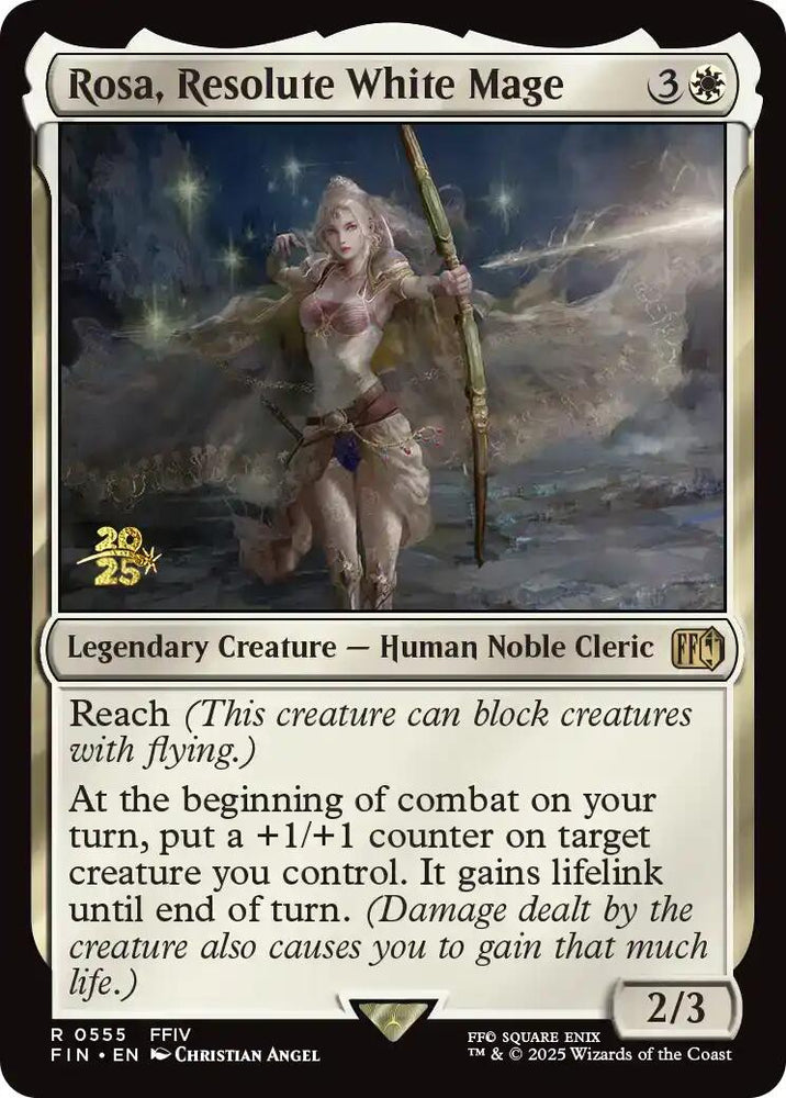 Rosa, Resolute White Mage [FINAL FANTASY Prerelease Promo]