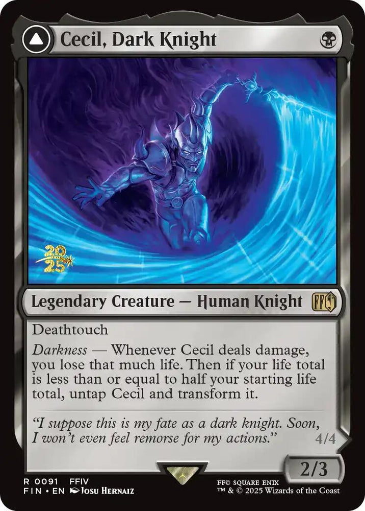 Cecil, Dark Knight [FINAL FANTASY Prerelease Promo]