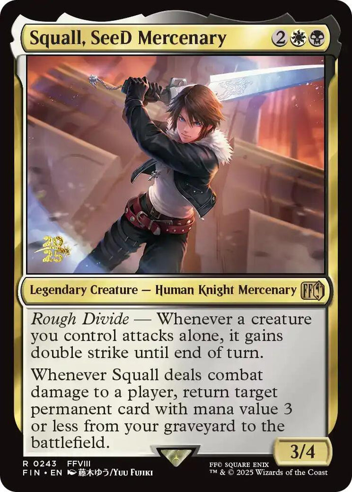 Squall, SeeD Mercenary [FINAL FANTASY Prerelease Promo]