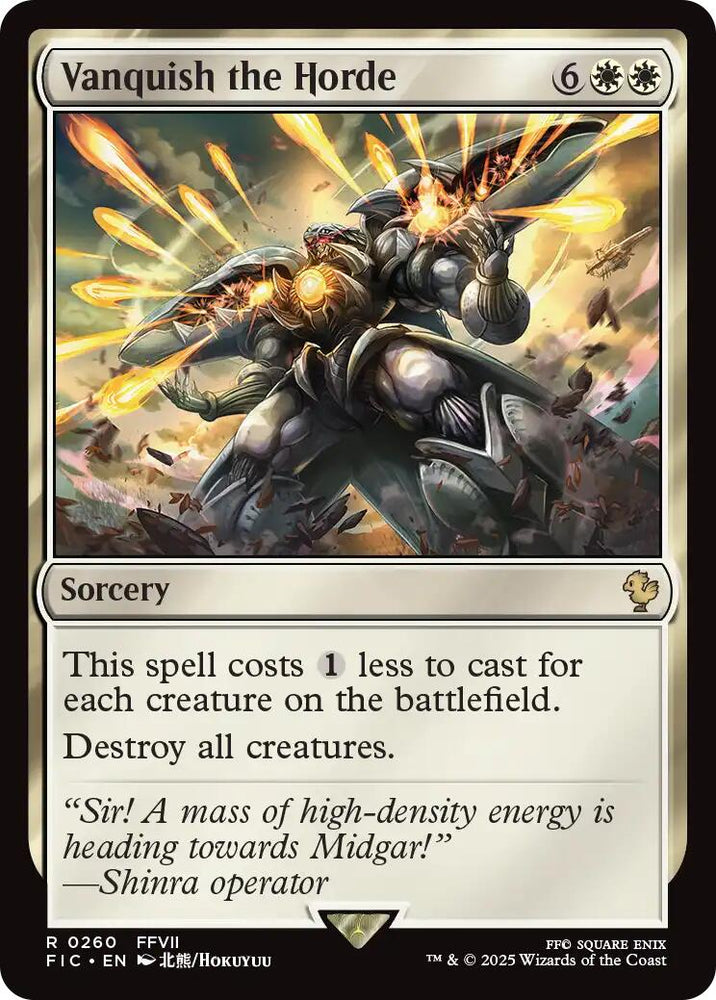 Vanquish the Horde (Surge Foil) [FINAL FANTASY Commander]