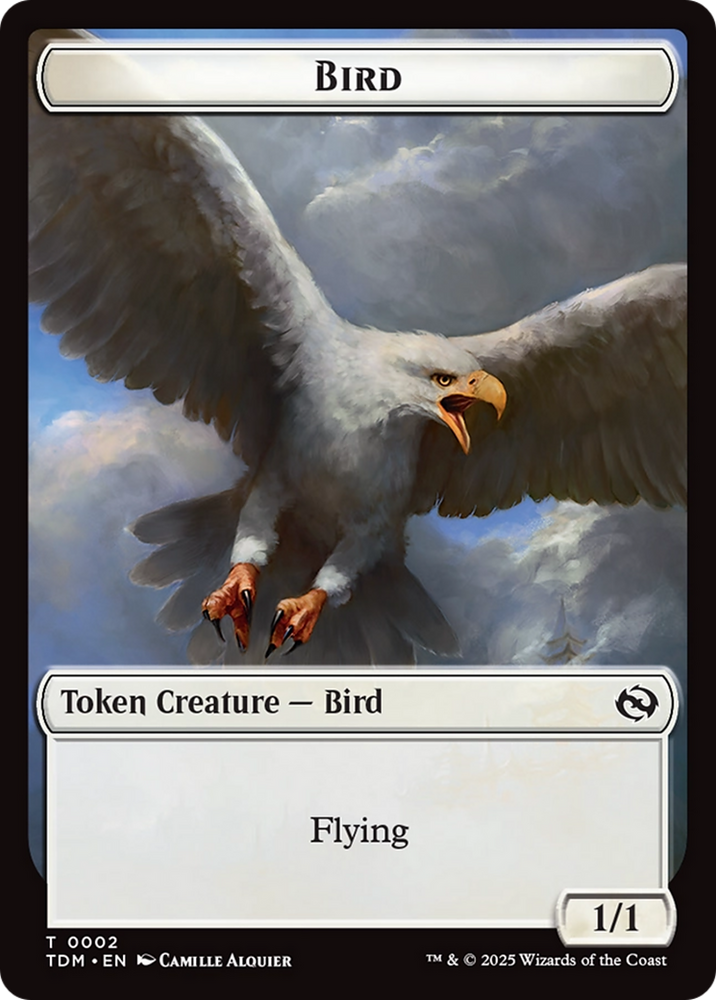 Thopter // Bird Double-Sided Token [Tarkir: Dragonstorm Commander Tokens]