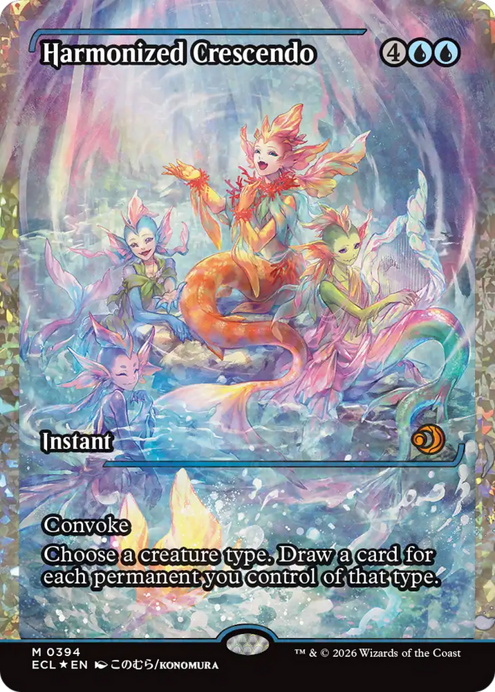 Harmonized Crescendo (0394) (Showcase) (Fracture Foil) [Lorwyn Eclipsed]