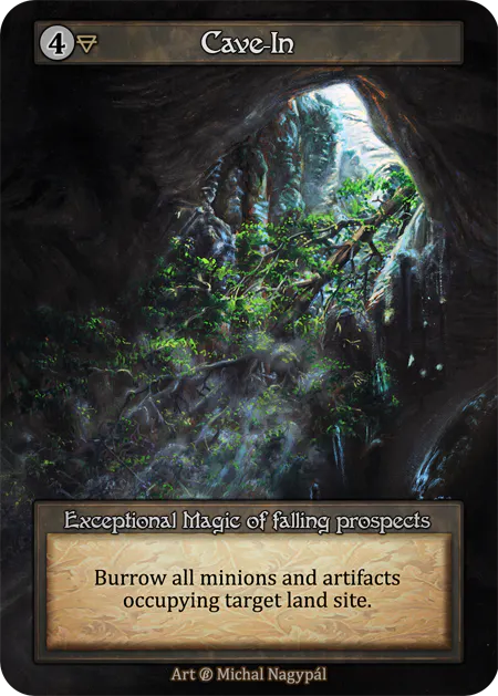 Cave-In - Beta (B) - Sorcery Contested Realm