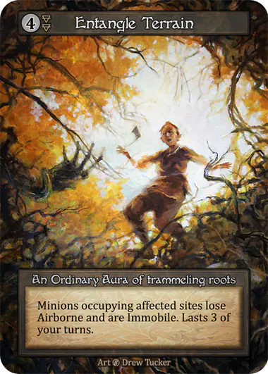 Entangle Terrain (Foil) - Beta (B) -  Sorcery Contested Realm