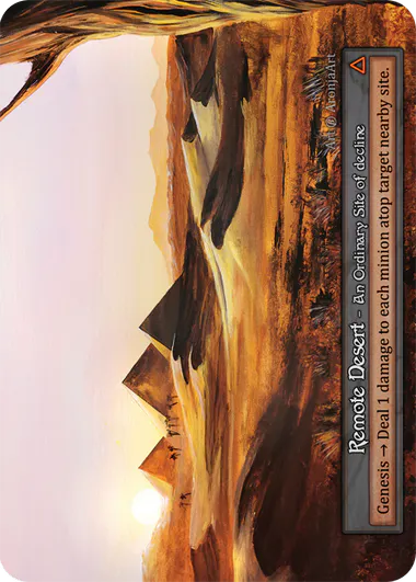 Remote Desert (Foil) - Beta (B) -  Sorcery Contested Realm
