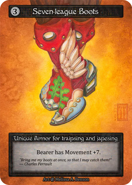 Seven-League Boots (Foil) - Beta (B) - Sorcery Contested Realm