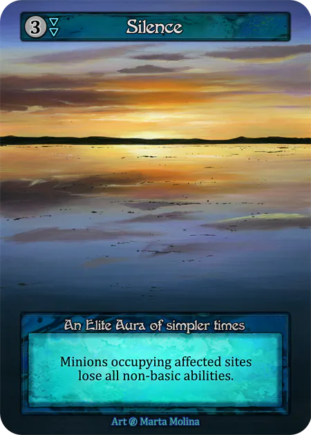 Silence - Beta (B) - Sorcery Contested Realm