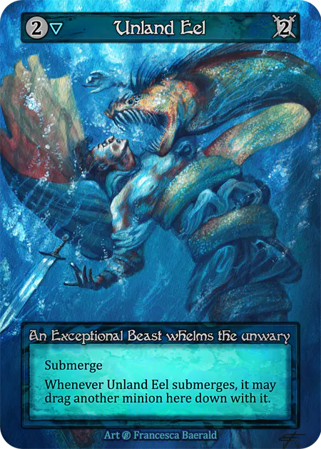 Unland Eel (Foil) - Beta (B) -  Sorcery Contested Realm