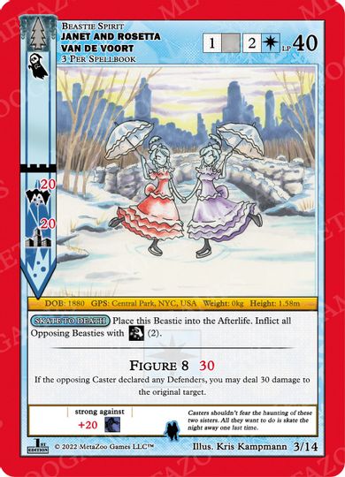 Janet and Rosetta Van de Voort [Cryptid Nation: Wilderness First Edition Theme Deck]